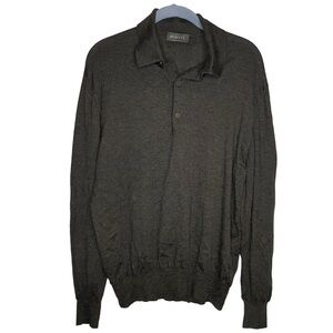 Mario’s made in Italy pullover sweater men’s size medium gray brown long sleeve